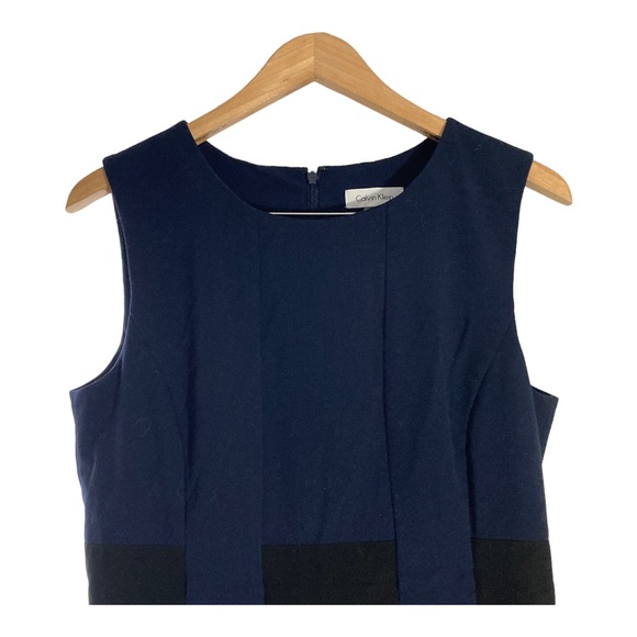 calvin Klein dress block navy sleeveles round neck size 8 - Picture 12 of 16